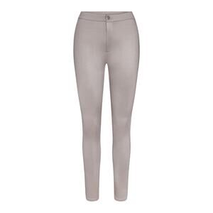 Skims Silver Disco High Rise Skinny Pants Size L NWT